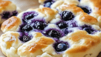 Fluffy Cottage Cheese Blueberry Bake